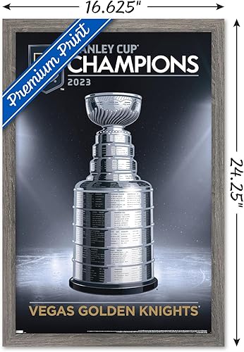 Miniatura 3 de Trends International NHL Vegas Golden Knights - Póster de pared con logotipo del equipo de la Copa Stanley 2023, 22.4 pulgadas de largo x 14.7