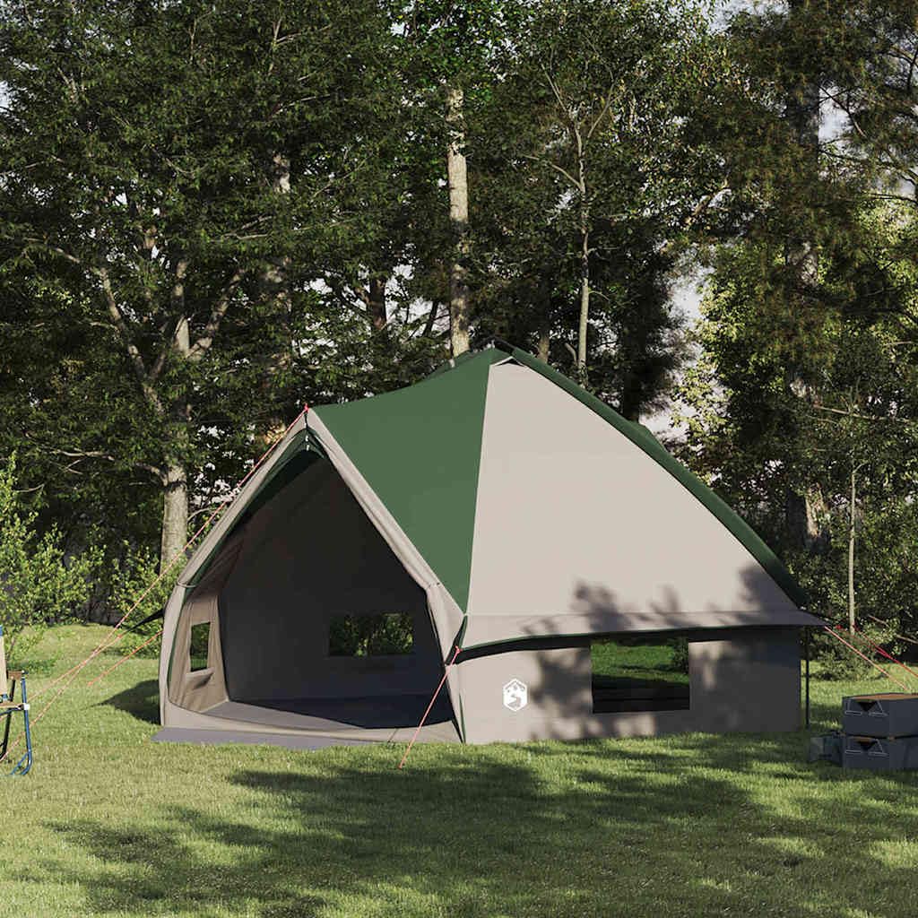 Tienda de Campaña Tipi para 10 Personas, Poliéster 185T Verde
