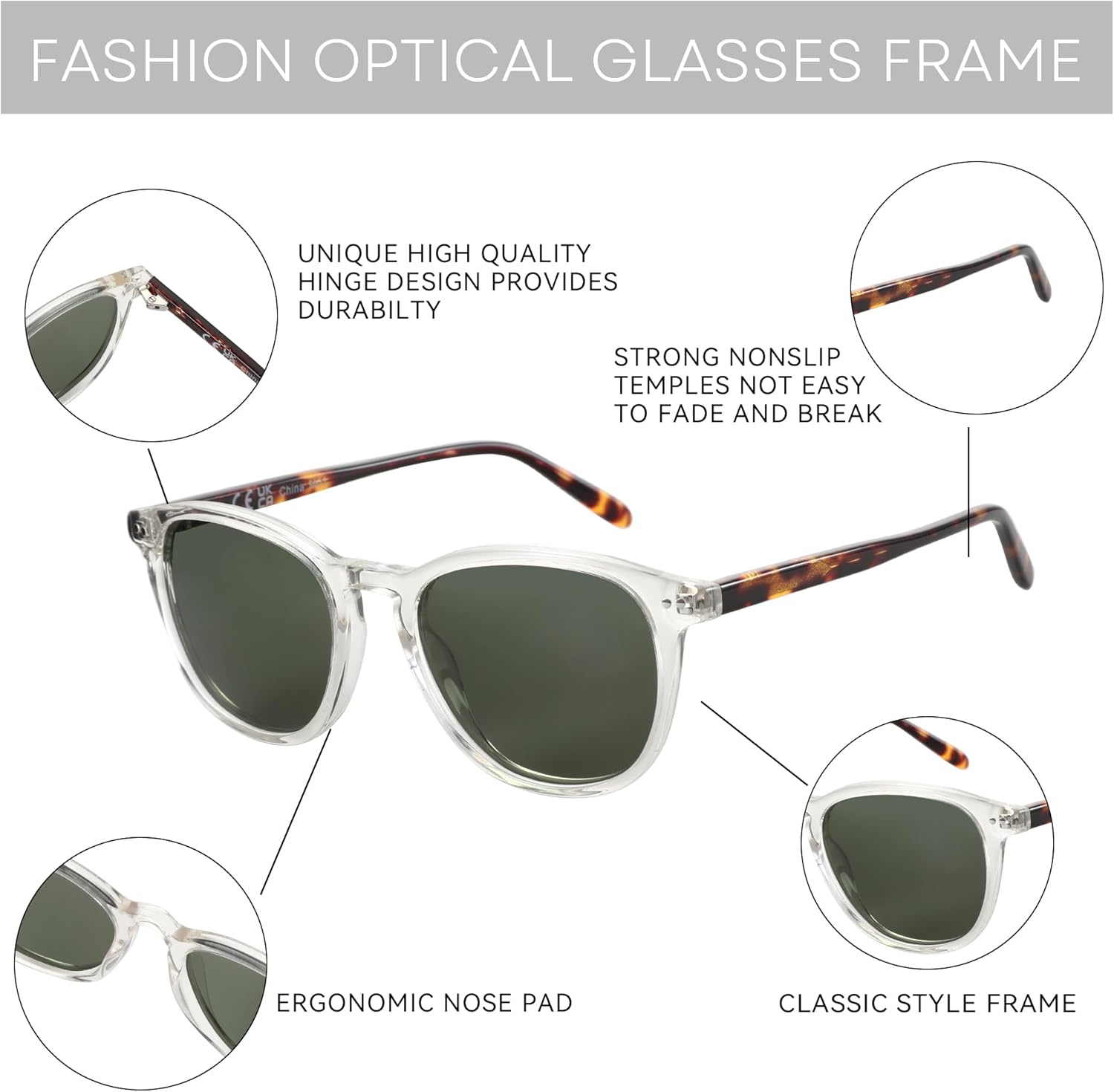 ZENOTTIC Round Polarized Sunglasses Women: UV400 Protection Classic Retro Circle Shades for Driving Fishing Golf Fashion - Image 7