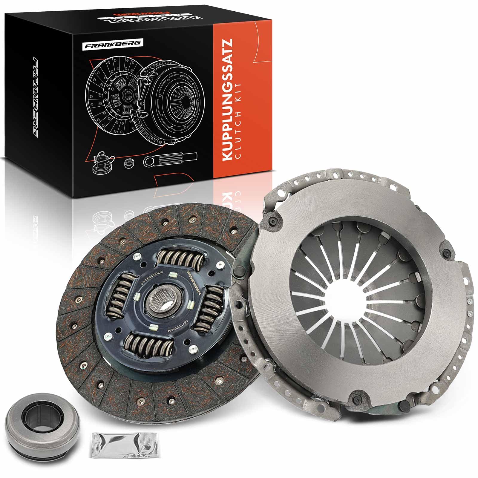 Frankberg Kit de embrague con cojinete de desembrague y grasa sintética | Compatible con: Caja de puente, Ducato Van 250, Autobús Jumper, Plataforma/chasis Boxer, Plataforma/chasis Jumper, Ducato