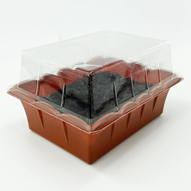 Tech-Garden Mini Budget Seed Starting Plant Growing Propagator Kit  A Full Set with Jiffy Peat Pellets, Germination Tray, Greenhouse Lid & Accessories.