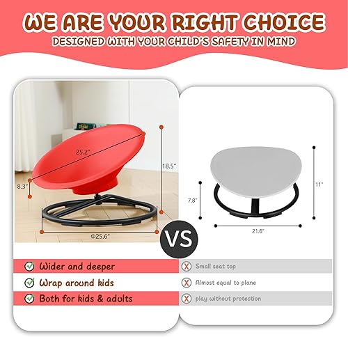 Miniatura 3 de Silla Giratoria para Niños Autistas, Juguetes de Sentarse y Girar para Autismo para Edad 3+, Silla Giratoria Sensorial que Mejora las Habilidades