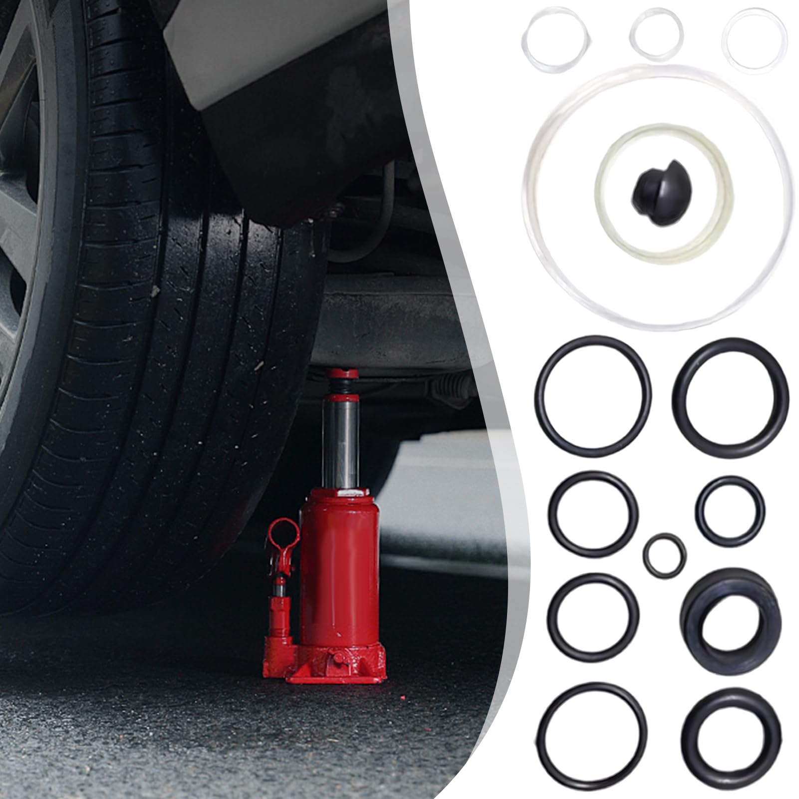 Ersatzteile Für Wagenheber – 3-Tonnen-Hydraulikdichtungssatz, Sortiment, Hochleistungs-Reparaturkomponentensatz Für Wagenheber | Wartungszubehör Für Garage, Werkstatt, Kfz-Service,