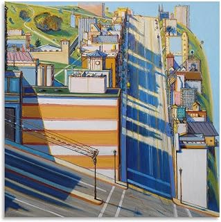 Wayne Thiebaud-San Francisco West Side Ridge Canvas Art Poster And Wall Art Picture Print Modern Family Bedroom Decor Posters 12x12inch(30x30cm)