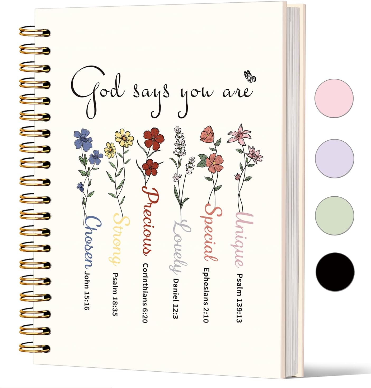 Lacama Christian Gifts for Women，Bible Journal Notebook for Women, Prayer Journal Inspirational Notebook Gifts for Teen Girls，Bible Study Supplies, Church Faith Journaling Hardcover Spiral NotebookA5