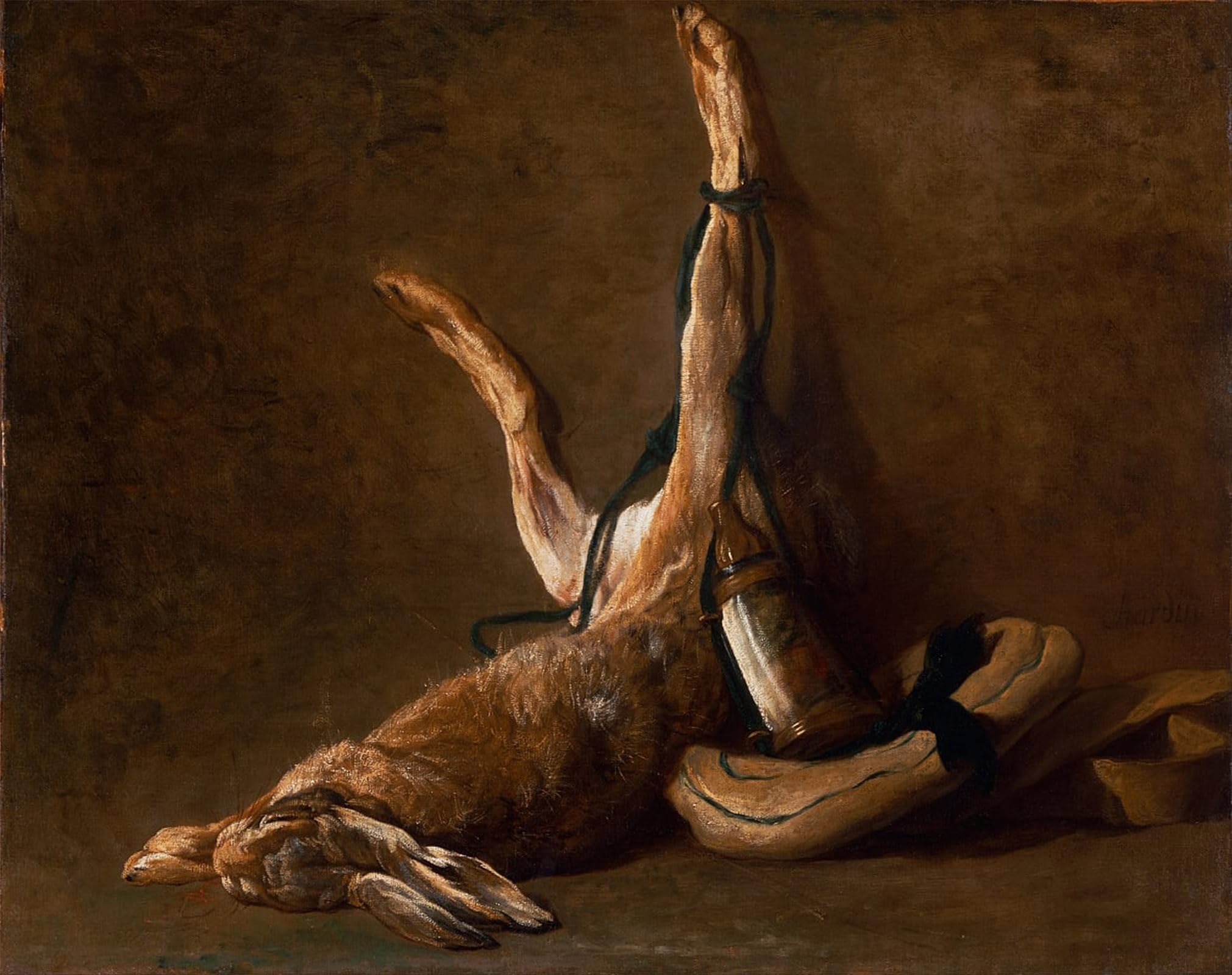 POSTERIIk Vintage Art Print Images Pictures Print Still Life with a Hare by Jean Baptiste Simeon Chardin Modern Colour Posters for Office Home Decor 60x90cm