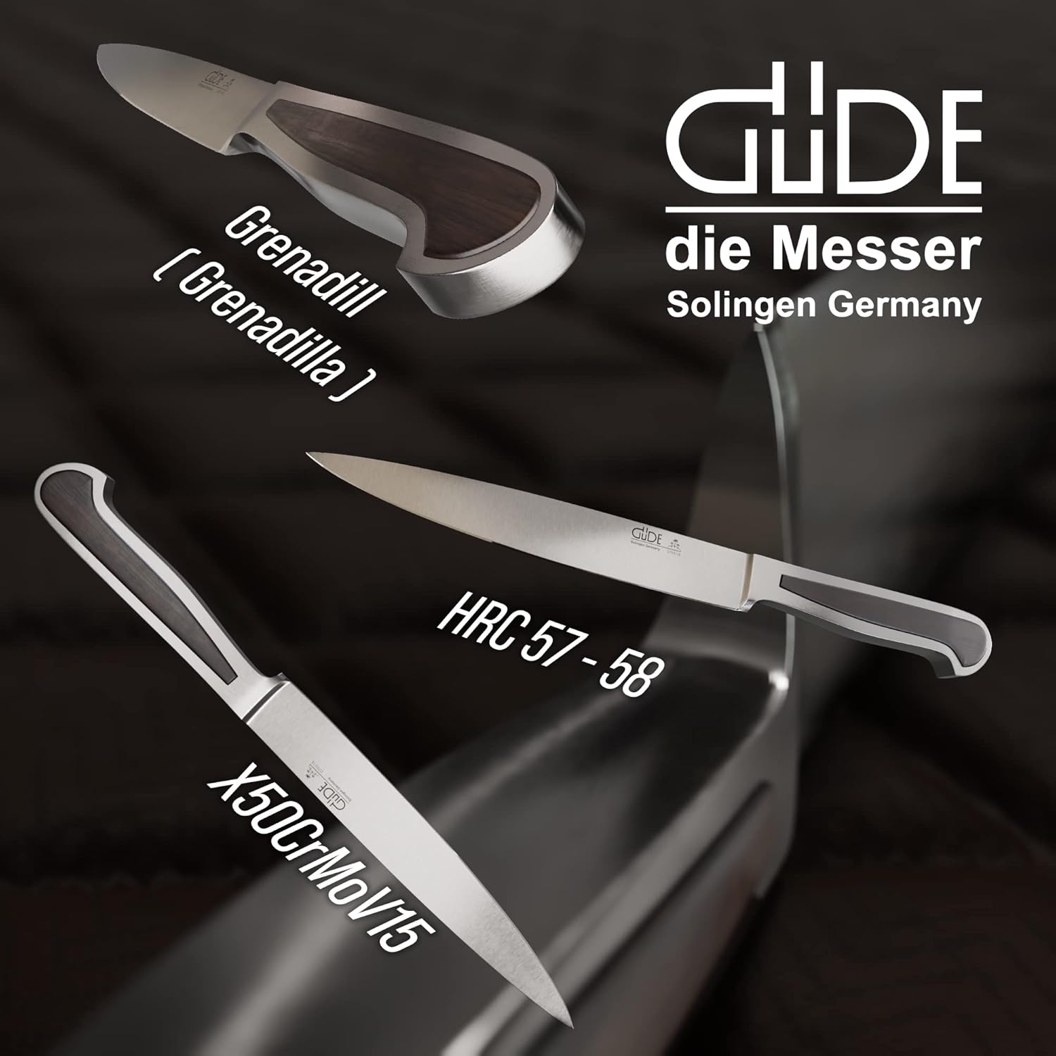 Güde Delta Series Hand Forged/Sharpened Slicing Knife, 6-in - Ice Hardened Steel - Made in Solingen, Germany Since 1910