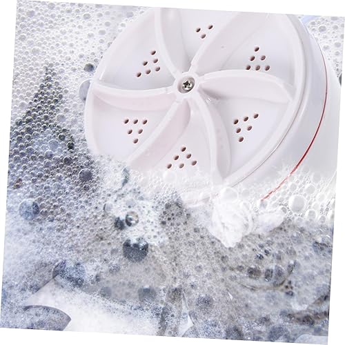 Miniatura 5 de POPETPOP Mini lavadora plegable portátil Lavadora ultrasónica de vibración de alta frecuencia para viajes y viajes de negocios, pequeña lavadora