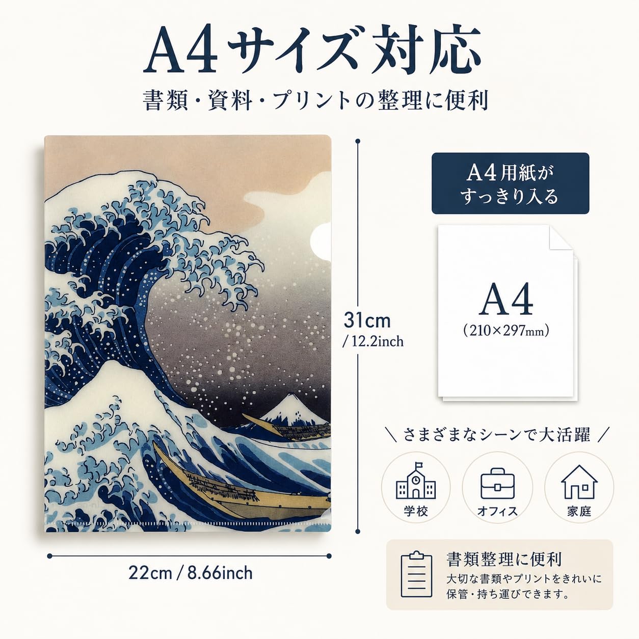 Amazon | 【日本伝統アート】浮世絵クリアホルダー 10柄セット Lin-ne