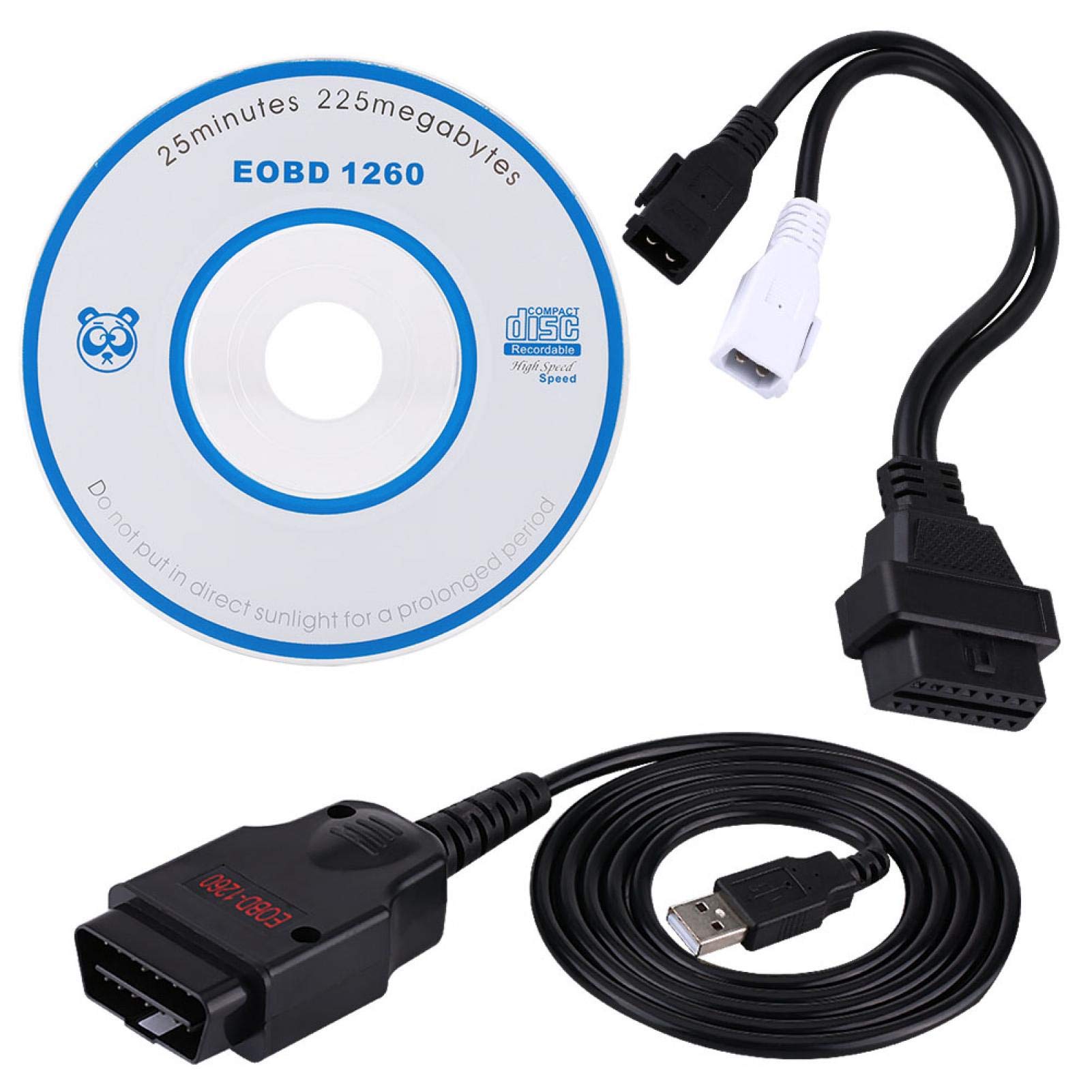 Buy EOBD OBD2 OBDII 1260 ECU Chip Tuning Interface Car Program ...