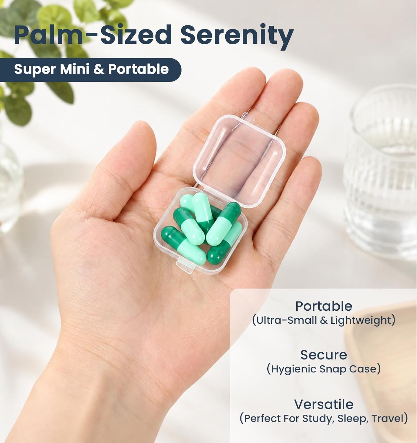 12 Pcs Ear Plugs Case, Ear Plug Case Only, Clear Plastic