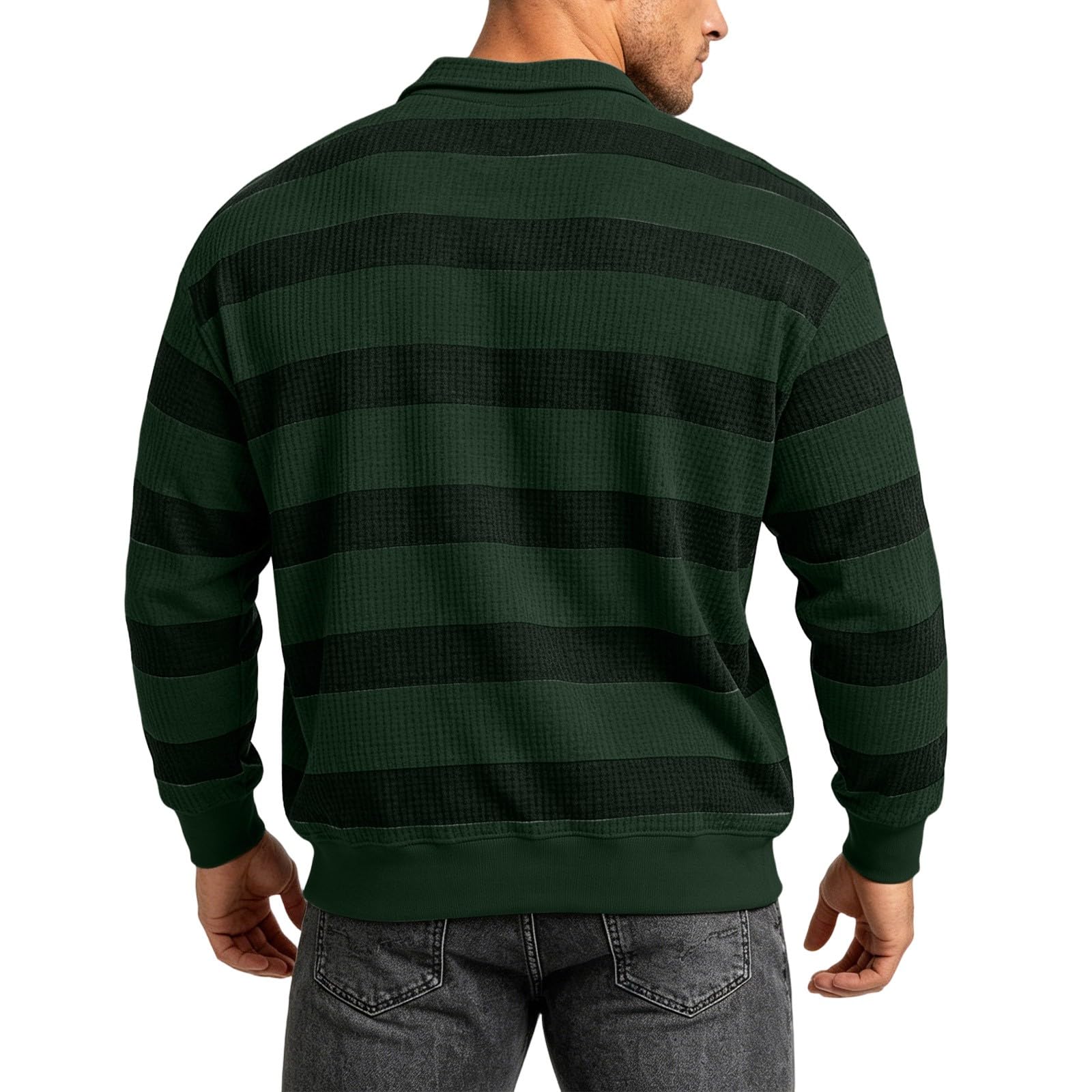 Poloshirt Homme Manche Longue Habit Décontracté Polo Manche Longue Homme Confortable Haut Mode Tee Shirt Basique Vêtements Travail Vetement Outdoor Habit Plage Haut Doux Vêtements Extérieure Vetement