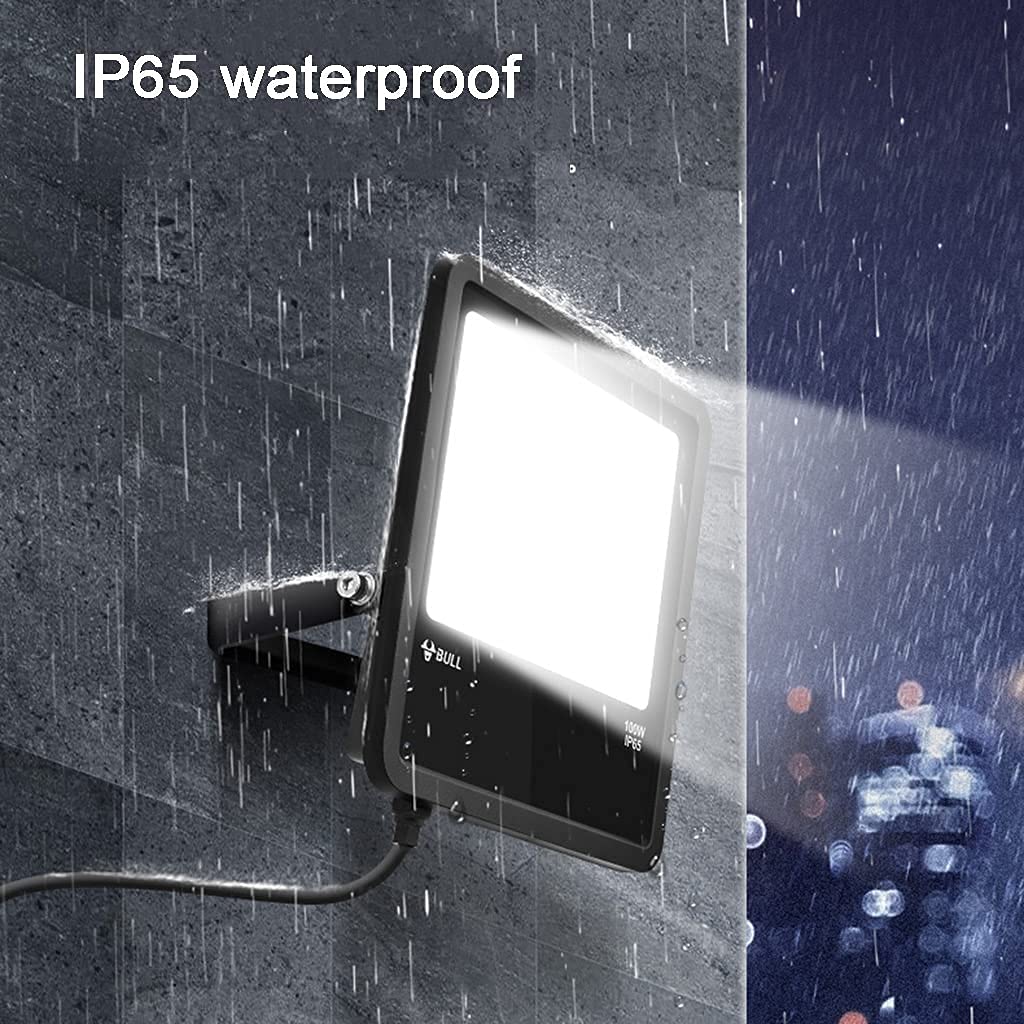 MU Flood Spot Lumineux Led Projecteur En Plein Air, Lumières de Sécurité Imperméables Ip65, 2550-17000Lm Super Lumineux Lumière de Travail Pour Cour Arrière, Garage, Jardin, Pelouse,50W