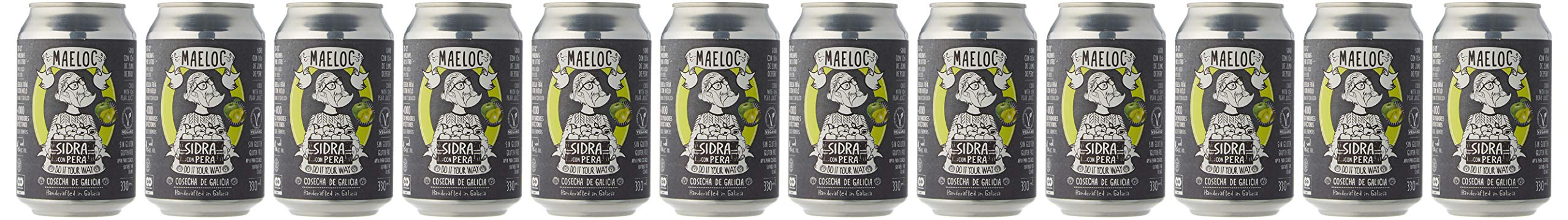 Maeloc Sidra con Pera Lata - 12 latas x 330 ml