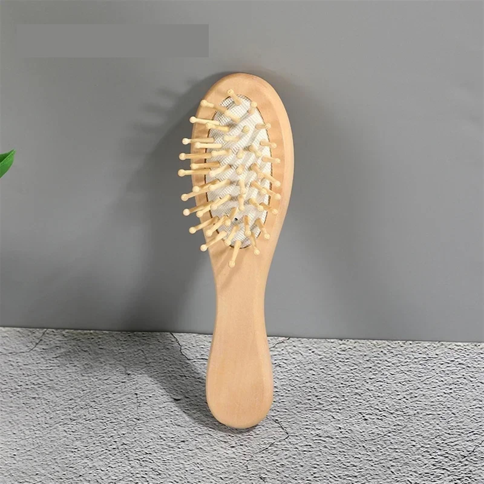 Pettine in legno Cuscino d'aria professionale Spazzola for massaggio contro la perdita dei capelli Spazzola for capelli Pettine Cura dei capelli del cuoio capelluto Pettine di bambù sano (Size : M-16