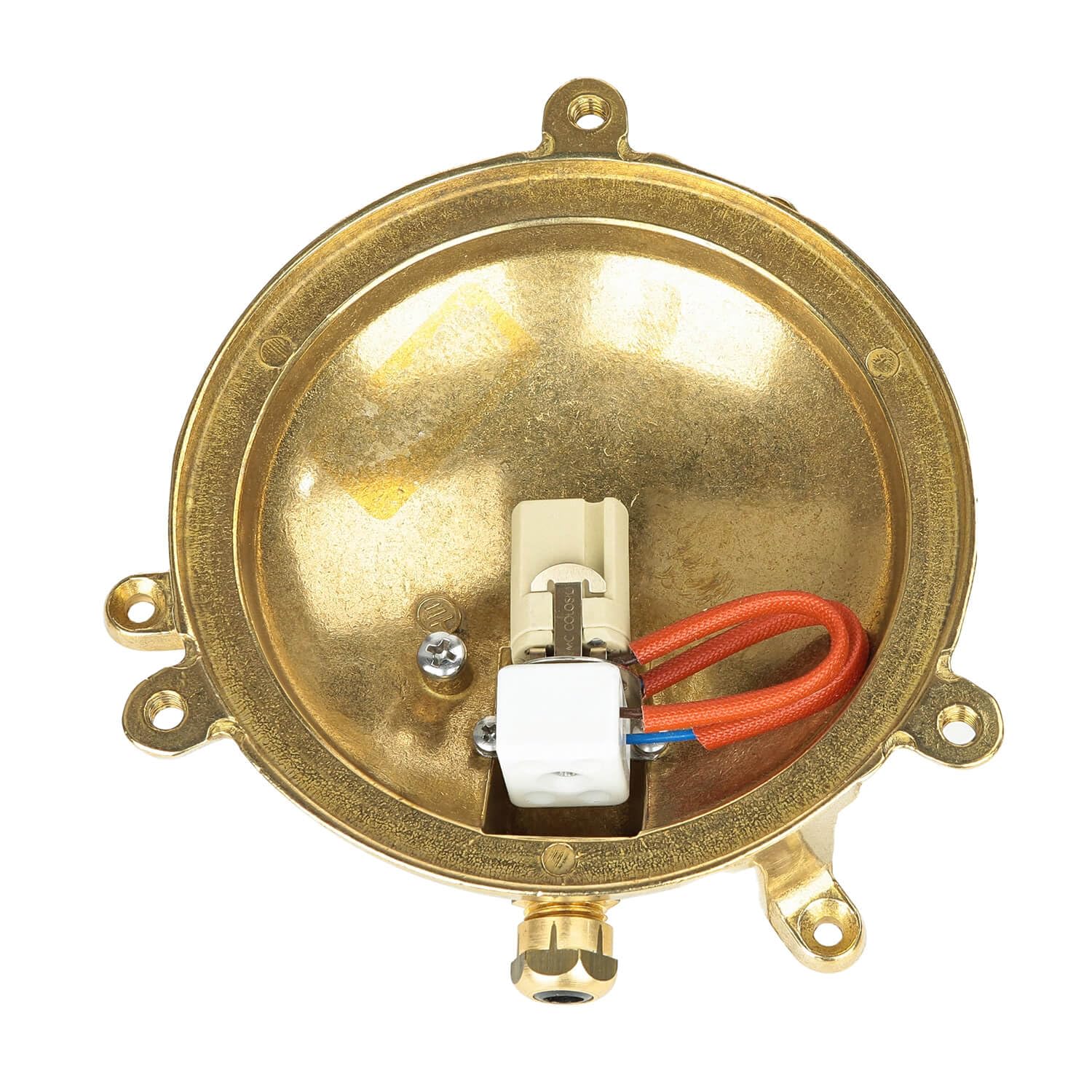 Applique murale pour l'extérieur ronde en laiton de haute qualité hublot maritime IP44 premium D : 14 cm lampe de bateau lampe de bateau applique murale cour jardin éclairage extérieur
