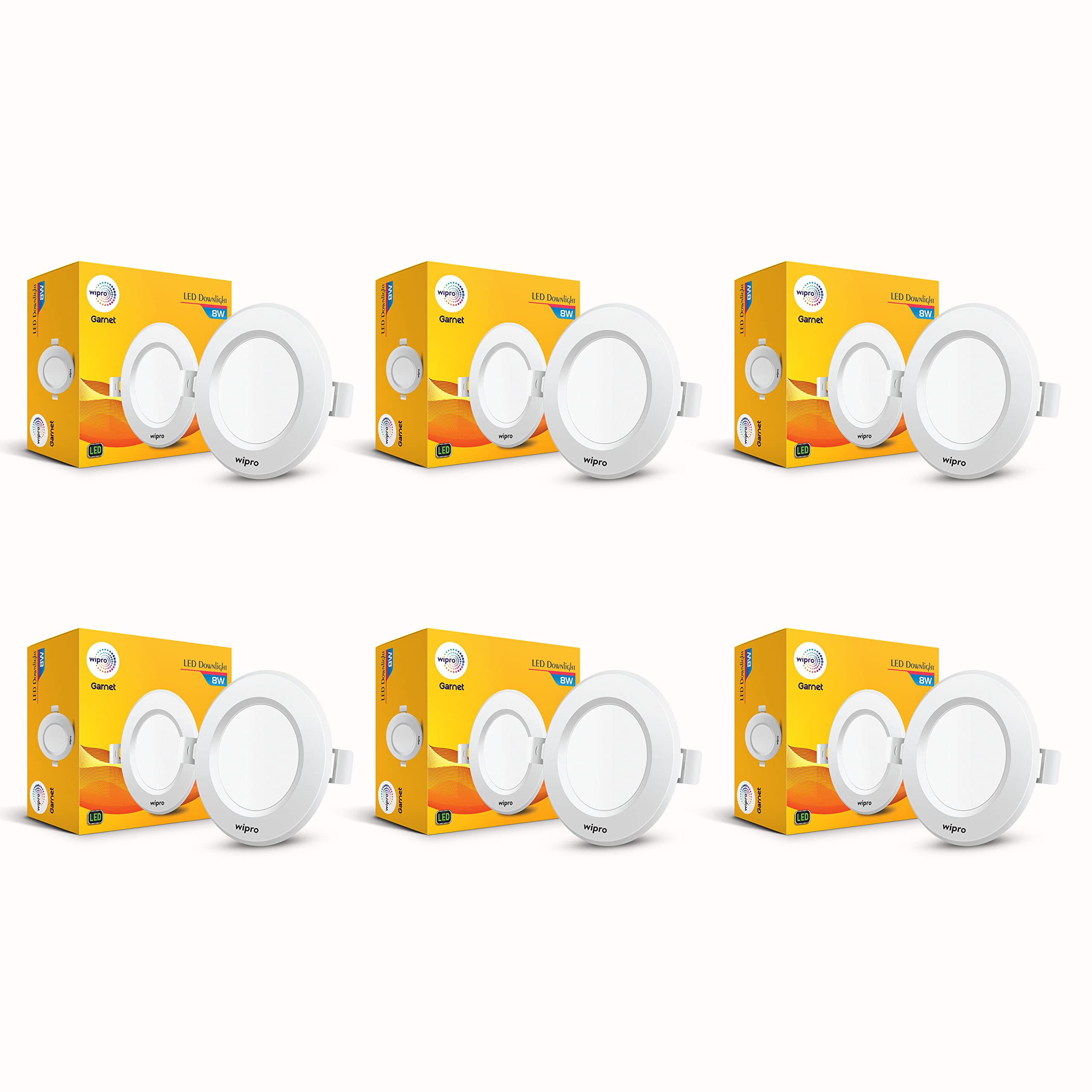 Wipro Garnet Round Downlights - 10 Pack -14