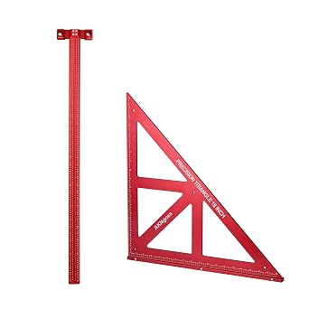 Woodworking T Square Ruler 36inch & Precision Triangle Square 18inch