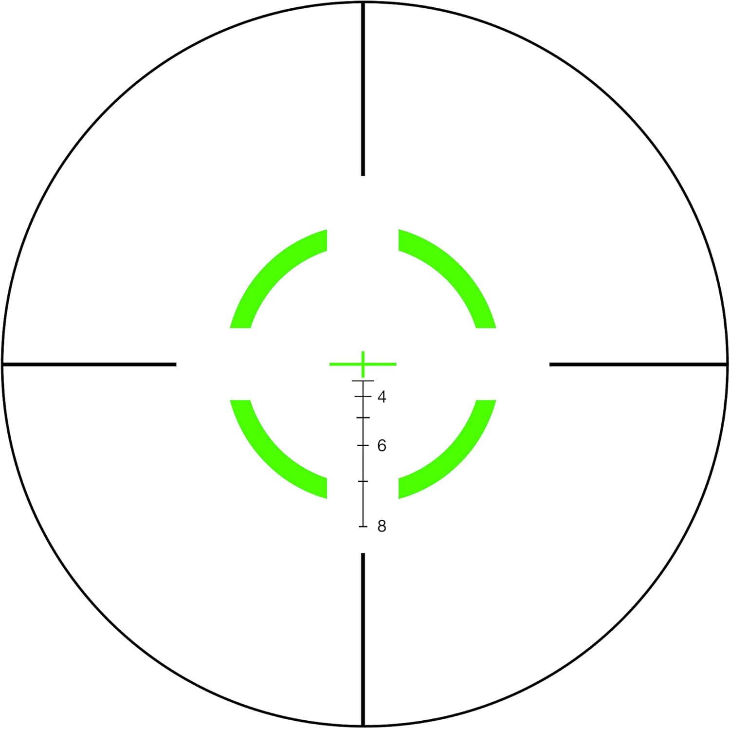 Trijicon VCOG 1-6x24 Rifle Scope with Green Segmented Circle/Crosshair .223/55gr & Thumb Screw Mount