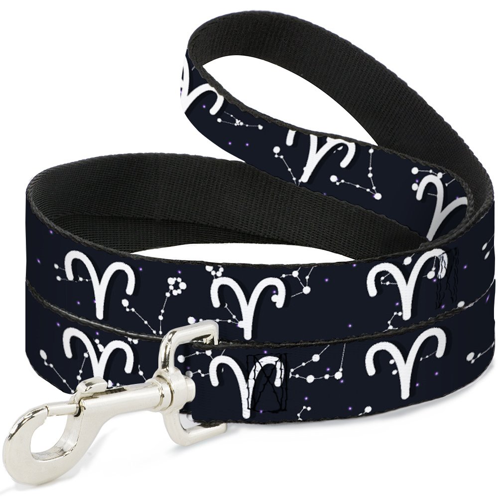 Laisse pour chien zodiaque Aries constellations Buckle Down nylon résistant grand chien