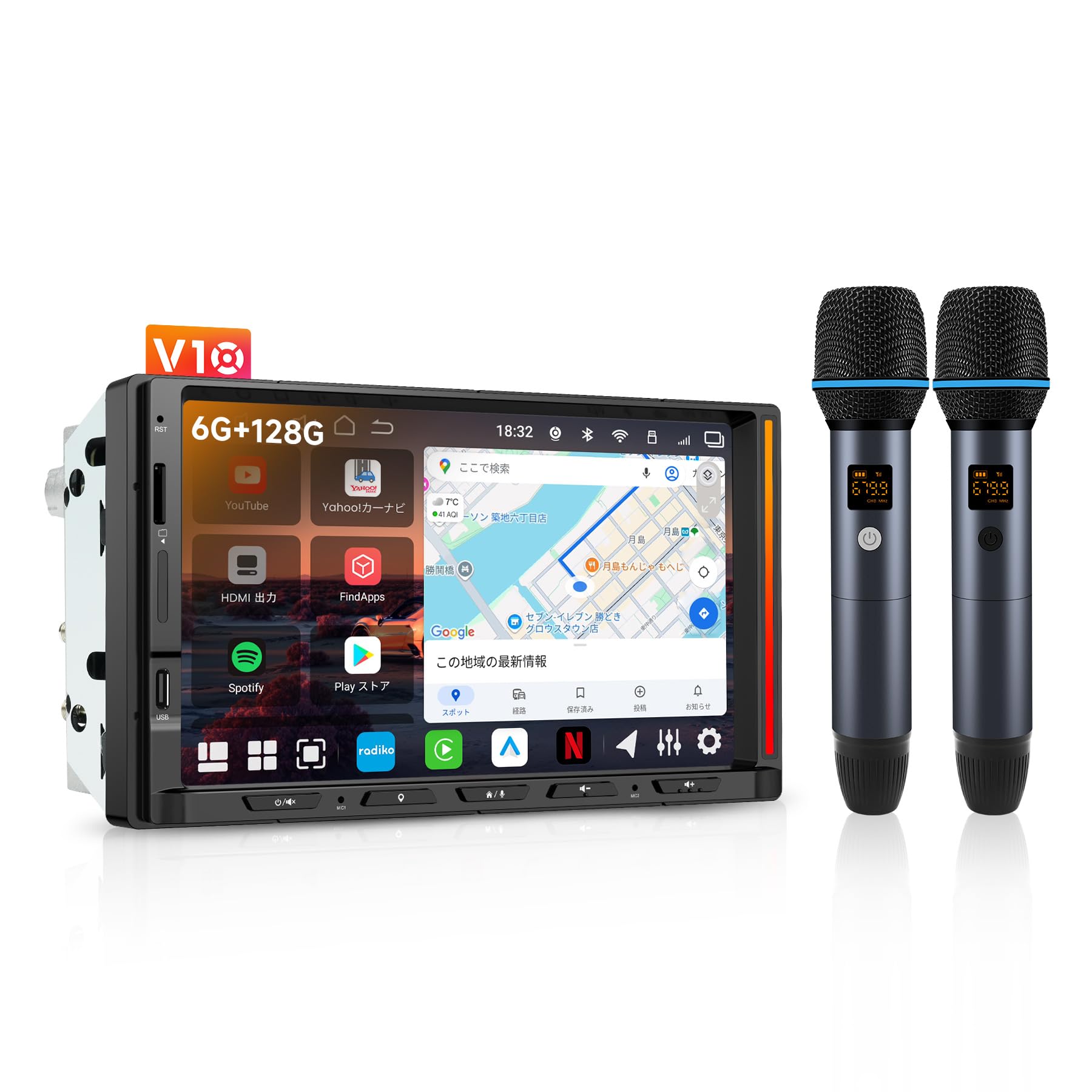 Amazon.co.jp: ATOTOEXCEL AC-MICW2 ワイヤレスマイクキット V10G2D7OC