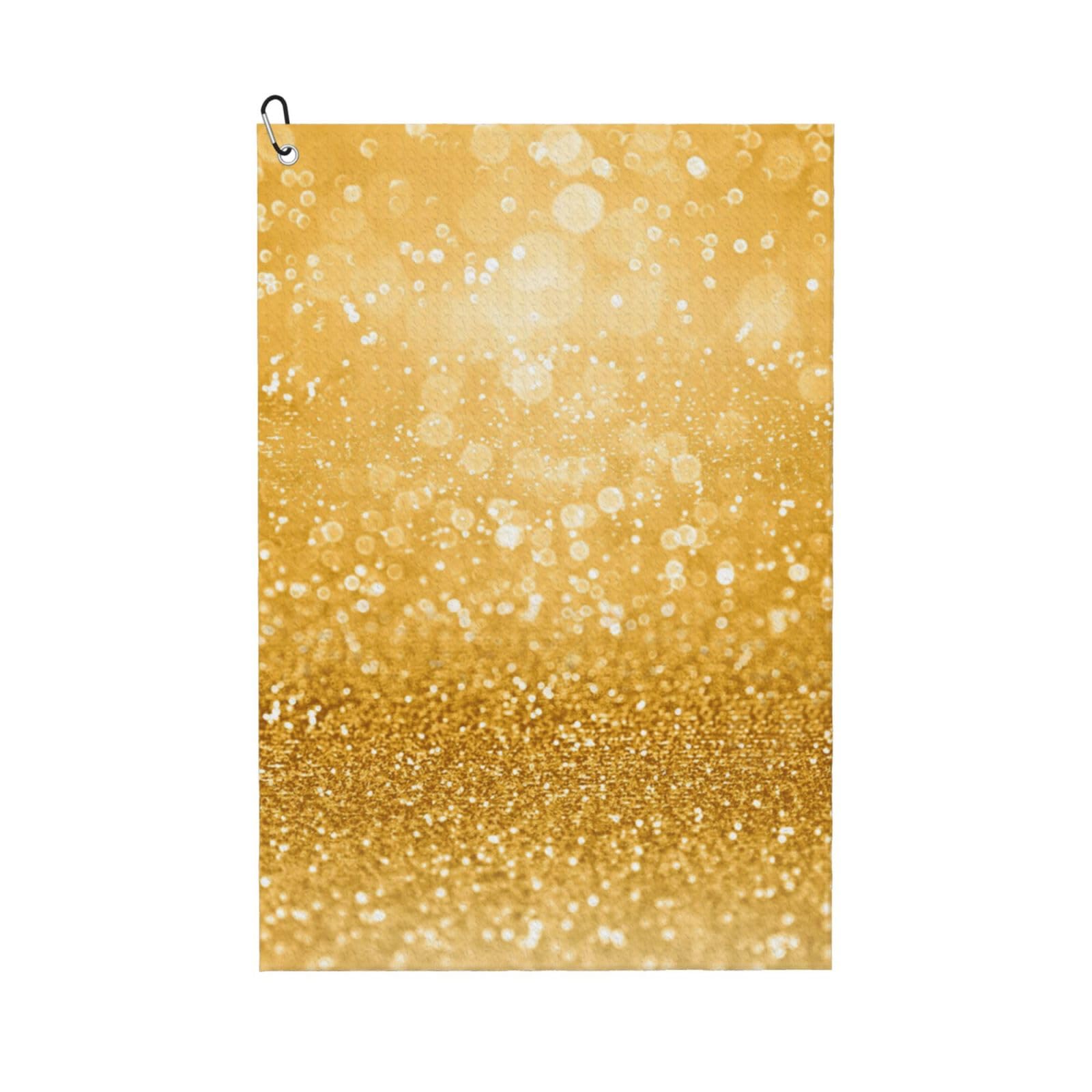 Hnnkloy Images Of Glitter, 16x24 in Portable Waffle Golf Towels with Carabiner Clip for Golf Bag