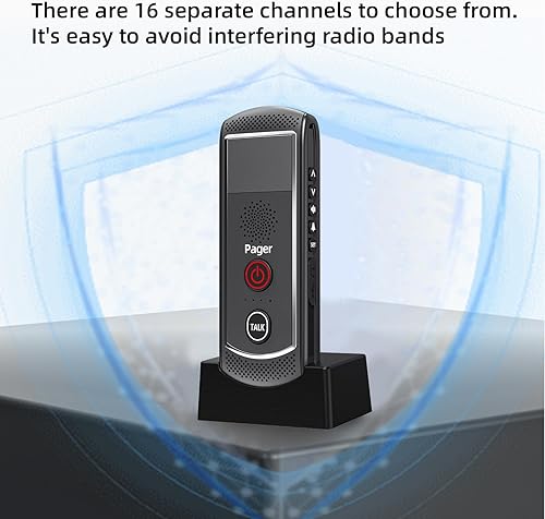 Miniatura 5 de Sistema de intercomunicación inalámbrico de 2 vías, timbre de largo alcance inalámbrico de 4900 pies, intercomunicadores inalámbricos para uso