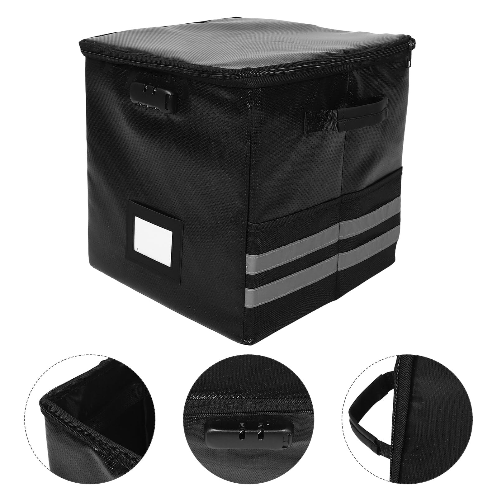 BESPORTBLE Contenitore Pieghevole Per Dischi in Vinile Scatola Cubo Con Coperchio Organizer Per Dischi Con Serratura Contenitori Pieghevoli Per Album Scatola Per Trasporto