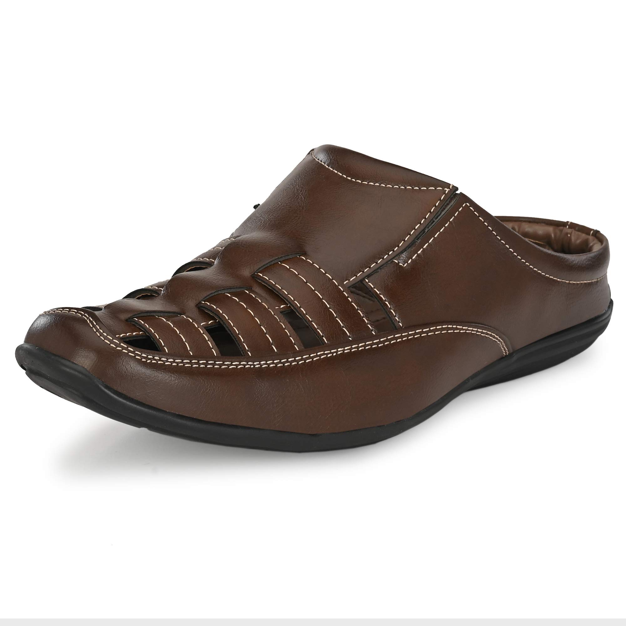 Brown Sandals & Floaters-Men's Shoes