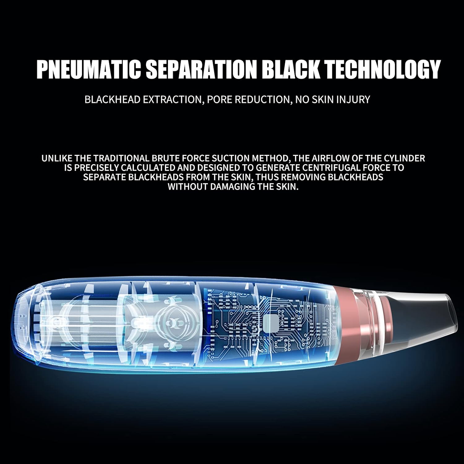 Dolovo Blackhead Remover vacuum USB Rechargeable Acne Comedone Whitehead Extractor with 3 Suction Power 6 Probes Face Cleaning Women & Men skin care tools : Beauty & Personal Care