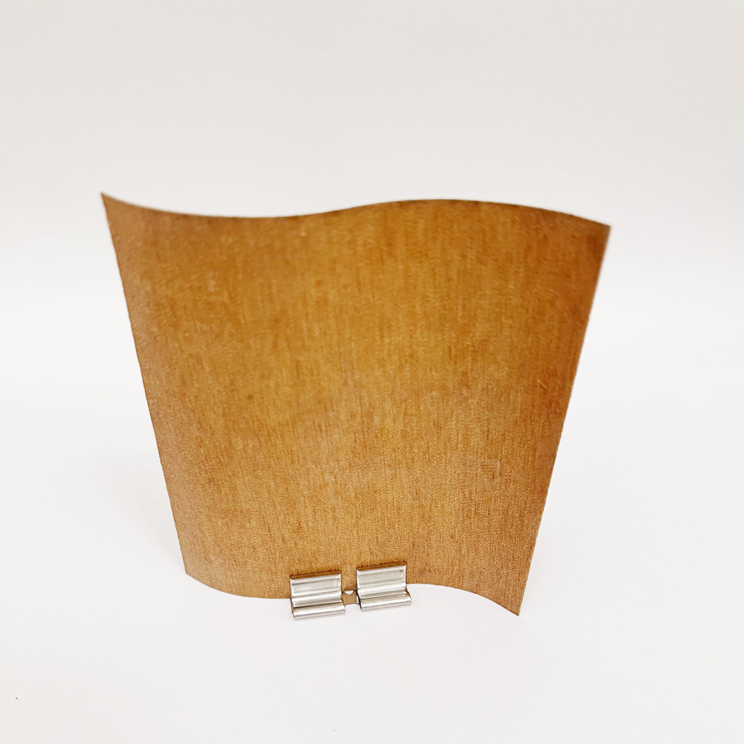 XUANRI 10PCS Wooden Candle Wicks with Metal Holders, Smokeless Wavy Shape Wooden Wicks 3.15 inch Width by 3.97 inch Height for Large Candle Jar