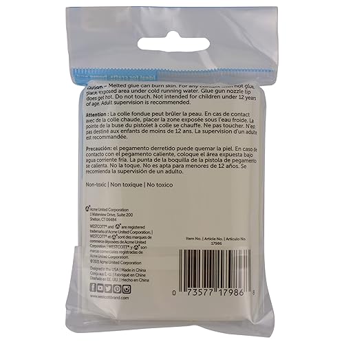 Miniatura 8 de Westcott Tan genial! Barras de pegamento de baja temperatura para jóvenes artesanos, paquete de 30