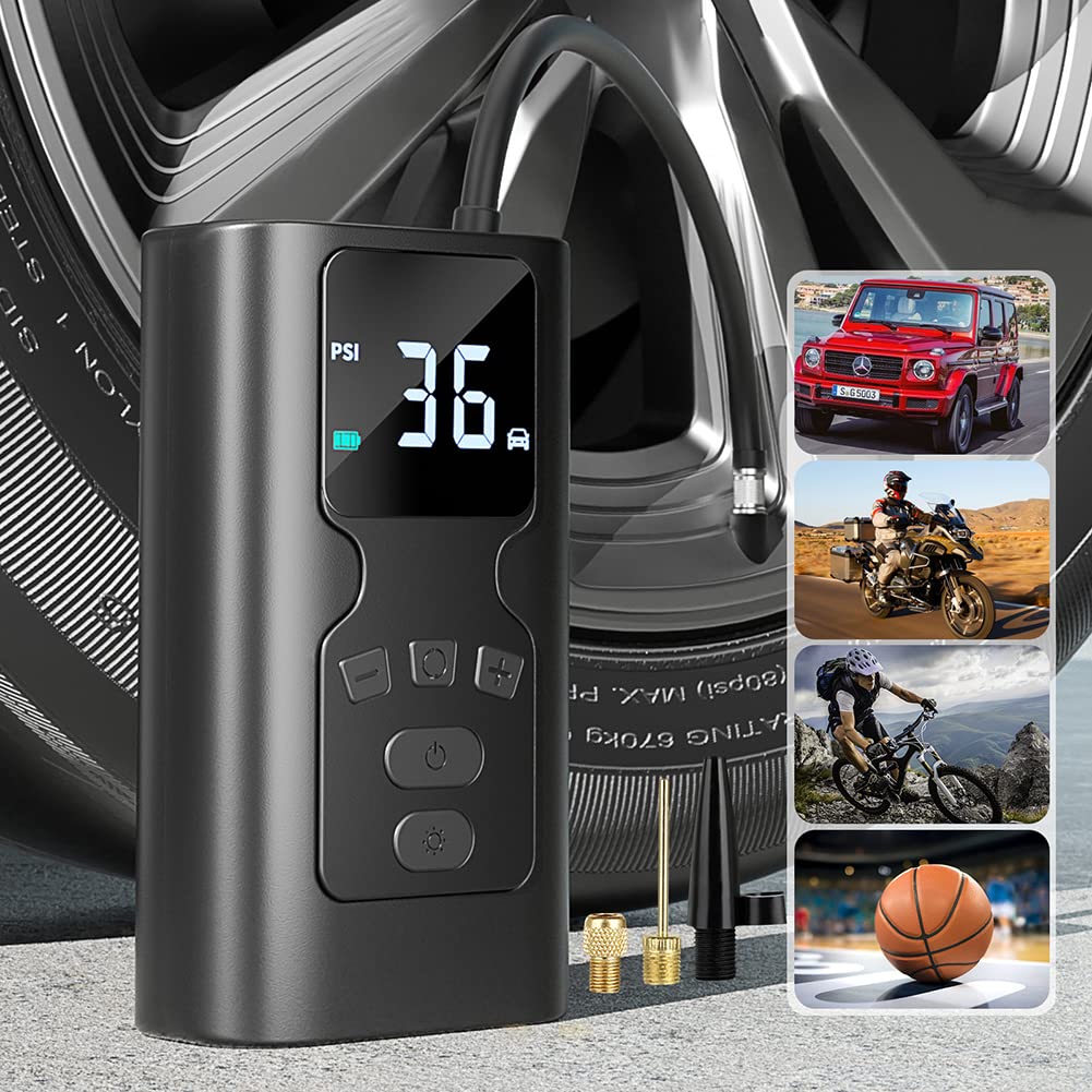 Buy Hieha Cordless Tire Inflator Portable Air Compressor,150PSI Faster