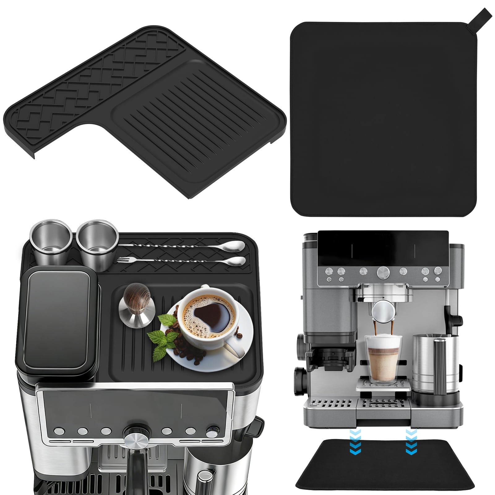 Tapis en silicone pour Luxe Café Es601eu évite les taches et glissements