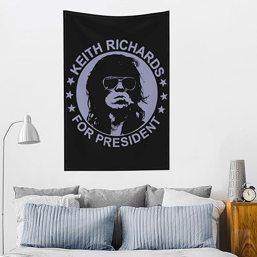Miniatura 5 de Keith Richards - Tapiz para colgar en la pared, manta de playa, decoración de sala de estar, dormitorio, tamaño único