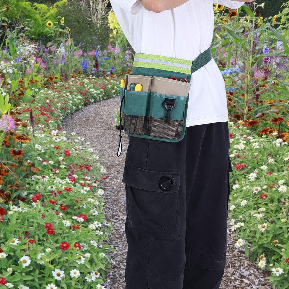 Cintura Portautensili Da Giardino Multitasche, In Pelle Resistente, Con Tasche Multiple Per Attrezzi E Accessori, Comoda E Regolabile