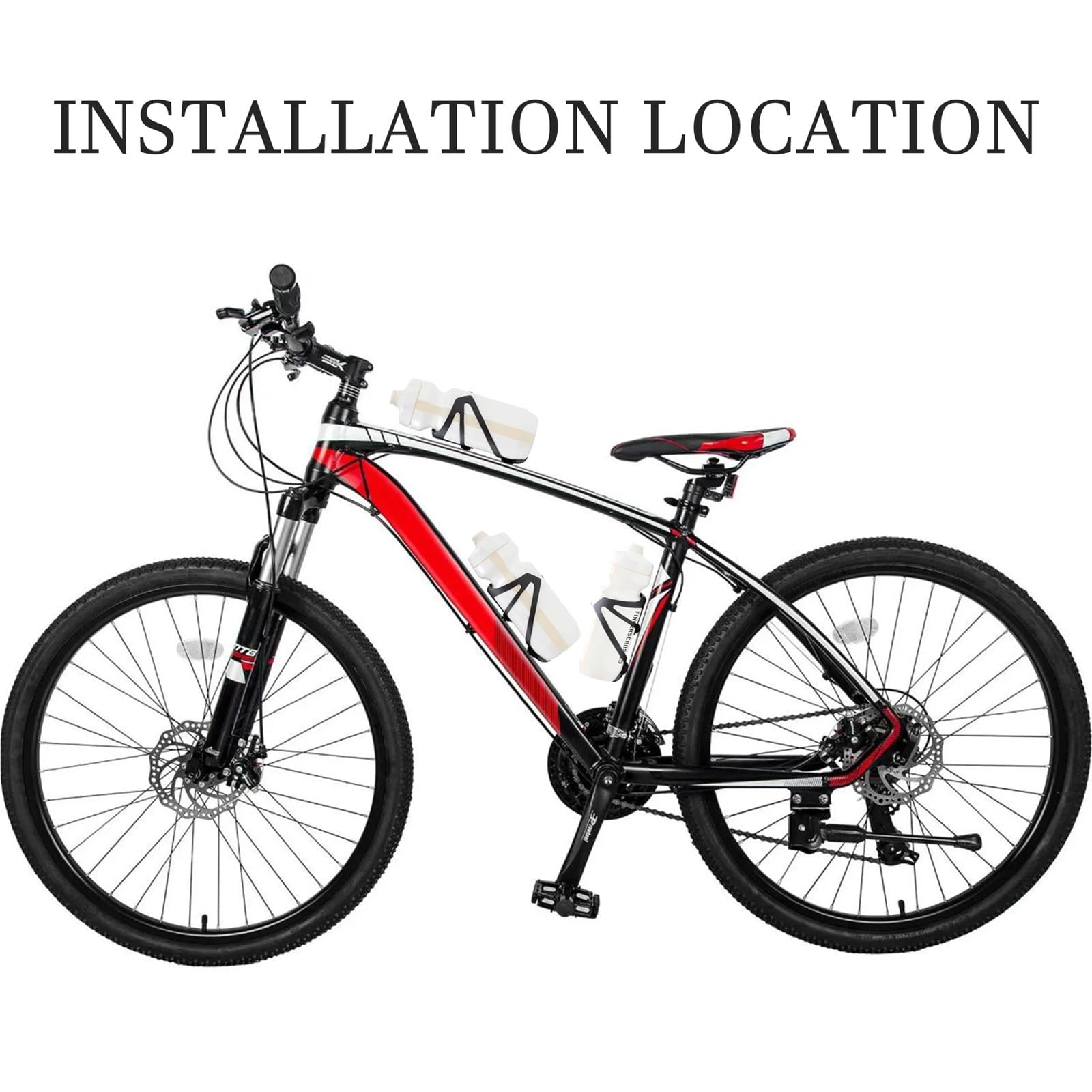 Jaula para botella de agua de fibra de carbono 3K, soporte para bicicleta de carretera, color negro mate, peso (16 ± 2 g) para bicicleta de montaña (2 unidades)