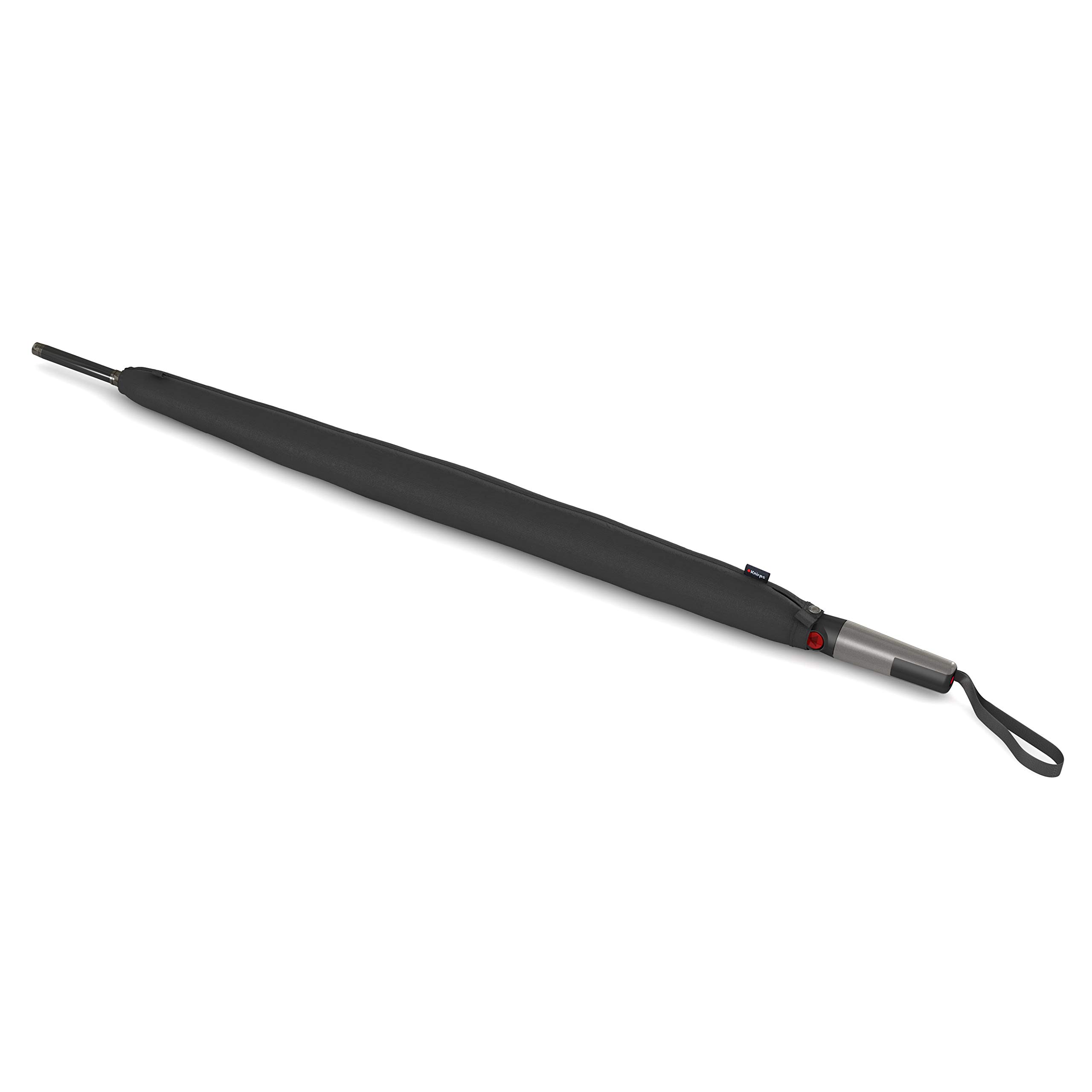 Knirps Stockschirm T.900 Extra Long Automatic Black – Automatik – Mit Stabgriff – Sturmfest – Groß – Schwarz