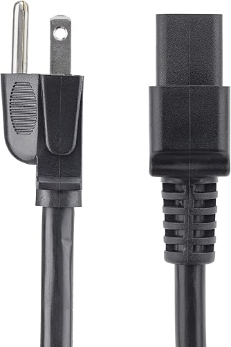 Miniatura 8 de StarTech.com Cable de alimentación resistente de 10 pies (9.8 ft), cable de alimentación de CA NEMA 5-15P a C19, 15A 125V, 14AWG, cable de
