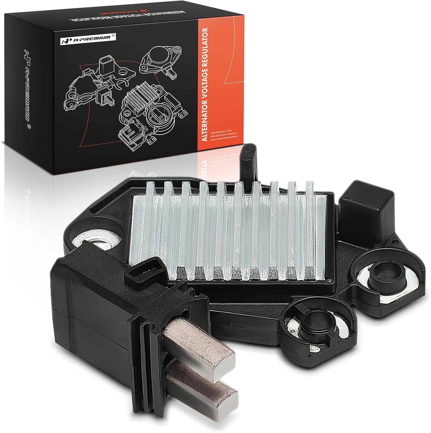 A-Premium 14V Alternator Voltage Regulator Compatible with Audi Q7 2007-2008 3.6L, A6 2006-2009 3.2L, A6 Quattro 2005-2008 3.2L & Porsche Cayenne 2008-2009 3.6L & Volkswagen Touareg 2007-2009 3.6L