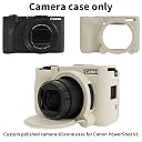VOVMOEYA Silicone Case for Canon PowerShot V1, Anti-Slip Grip,Beige gallery image