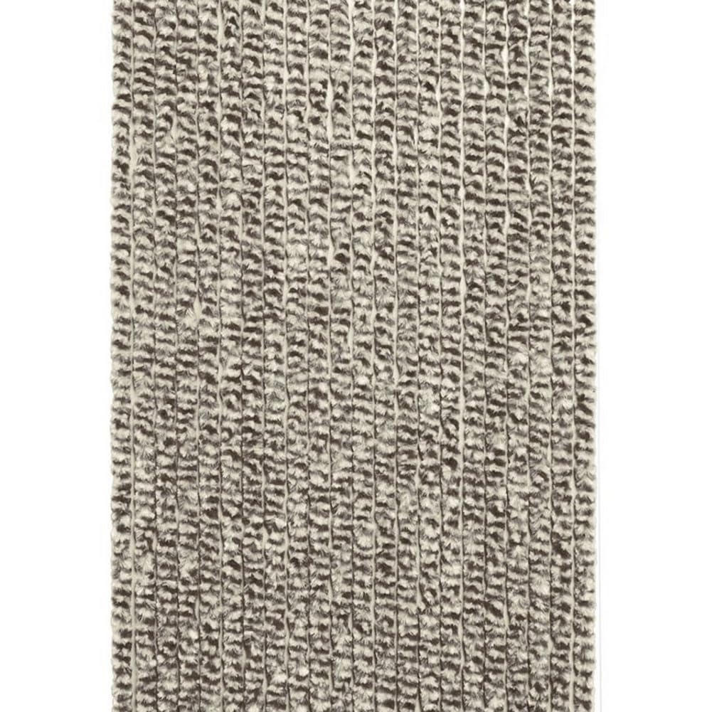 Rideau de Porte Chenille de qualité supérieure, Grand Choix de Couleur, Longueur et Largeur Ajustables, Protection de Vos espaces intérieurs, Anti-Insectes (Taupe et Beige, 120x220 cm)