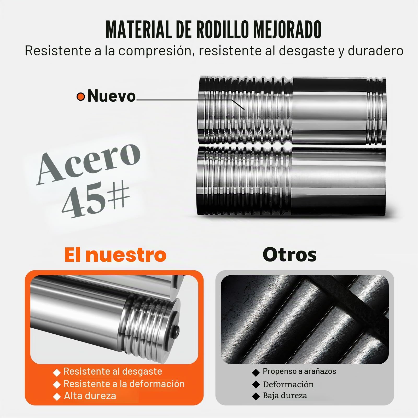 VEVOR Laminador de Joyería Ancho 57mm Espesor de Máquina Laminadora de Joyería 0-5,5 mm Relación de Engranaje Ajustable 1:2 para Procesamiento de Joyería Chapa de Metal Oro Plata Anillo Pulsera Taller