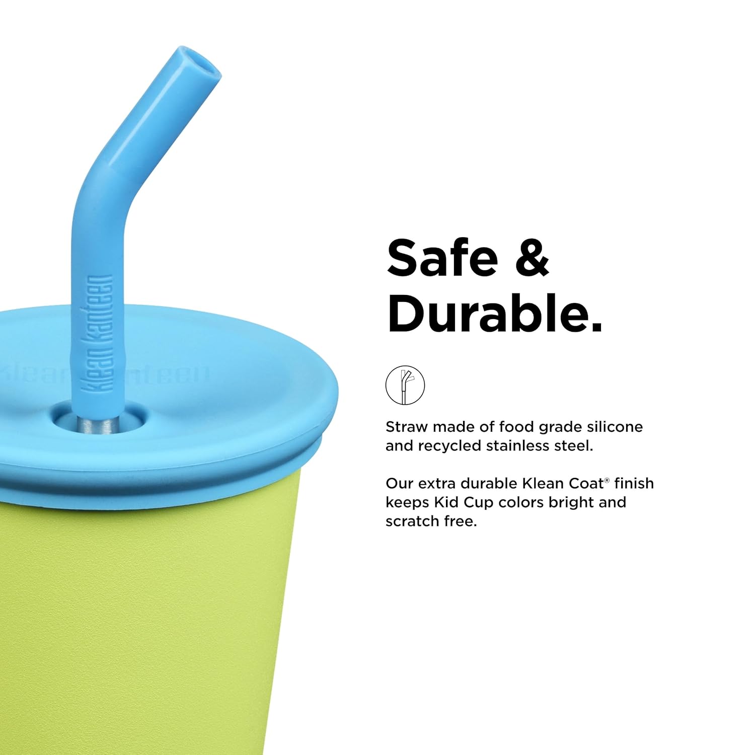 Klean Kanteen 10oz Kid's Cup with Straw Lid - Juicy Pear