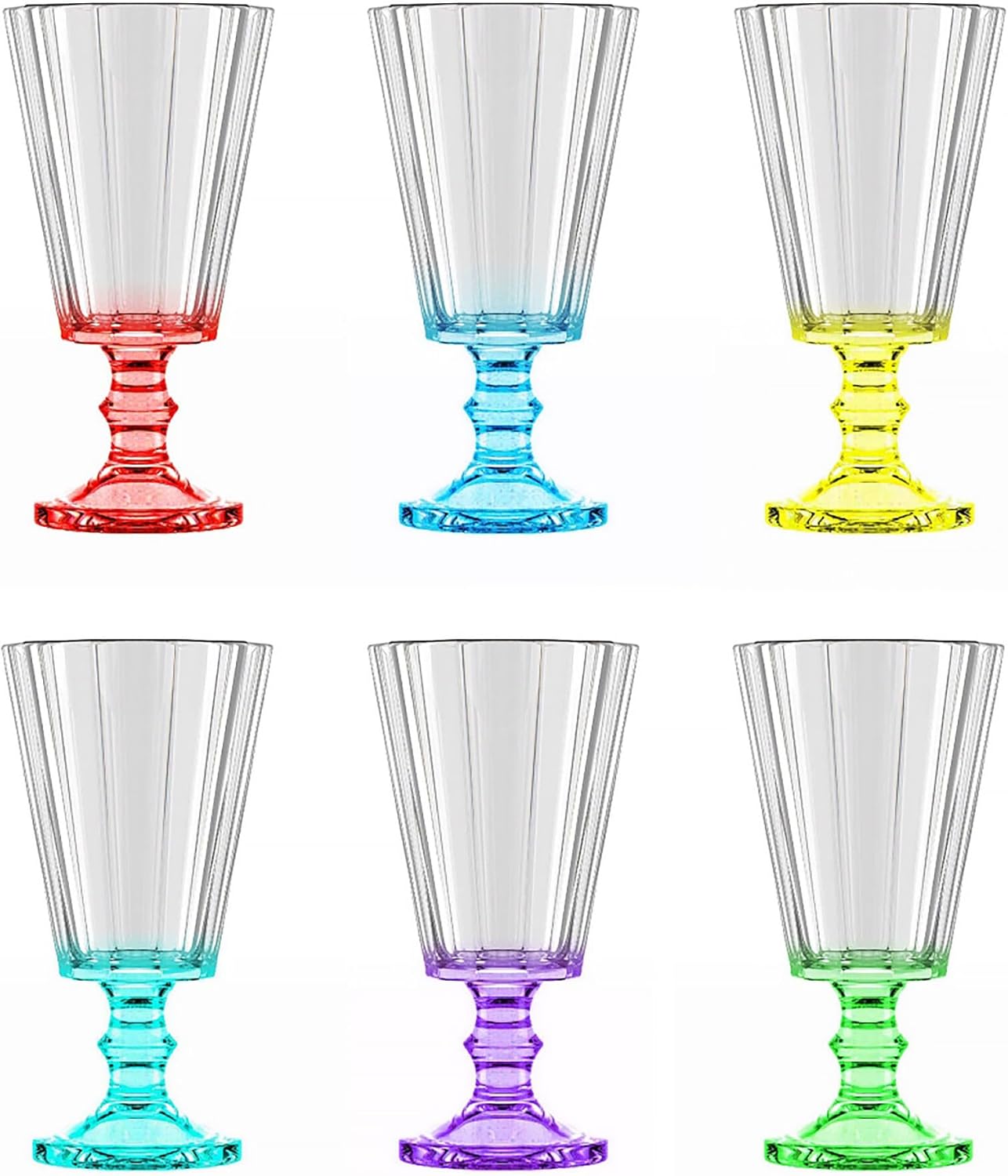 STP GOODS Vintage Style Shot Glass Set (Lafitnik) Cordial Glasses, Shot Glasses for Whiskey, Tequila, Vodka, Bar Glasses, Bourbon Glass, Stemmed Shot Glasses Clear (Mix Color)