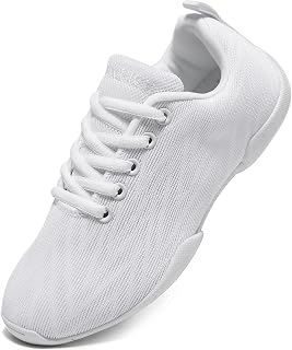 BAXINIER Girls White Cheerleading Shoes