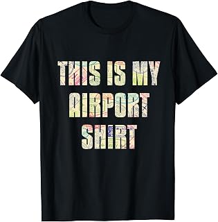 Vintage Visa Stamps This Is My Airport Shirt Family Travel T-Shirt