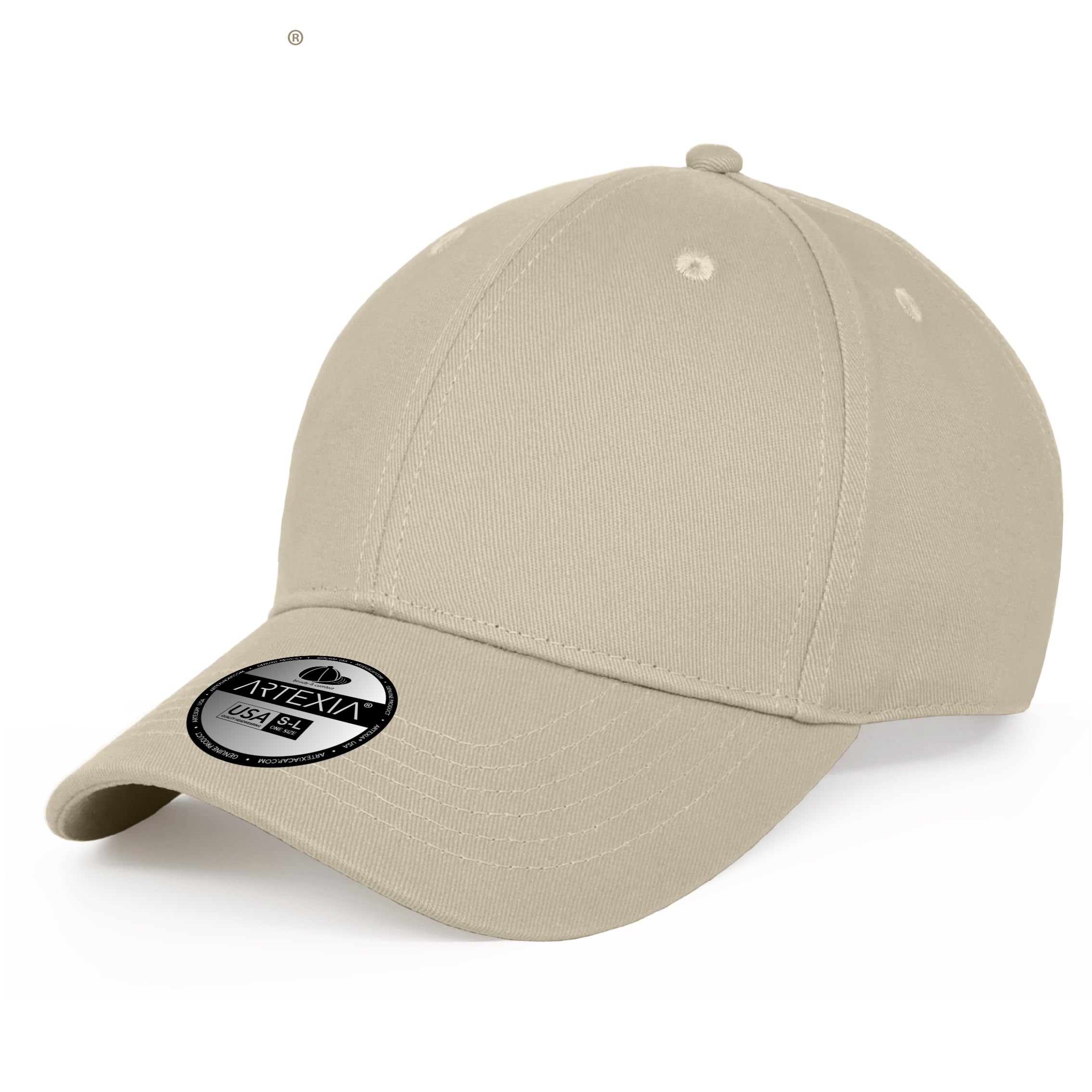 Artexia Baseball Cap 100% Cotton Hats for Men Hats for Women Cooling Performance Womens Baseball Caps Beige
