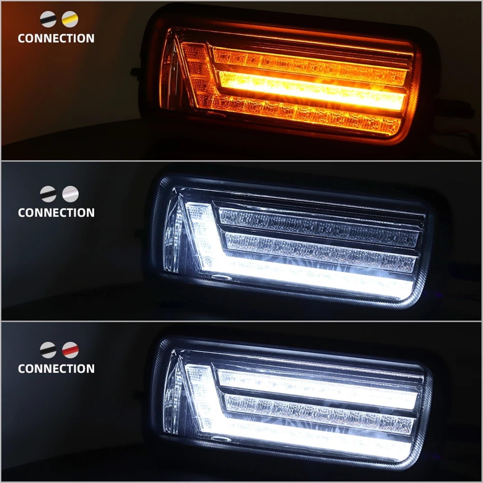 fari anteriori auto Adatto per Lada Niva 4x4 Car Styling Luci diurne a LED Luci di marcia diurna Segnale freno Accessori Faro anteriore per auto(Light C)