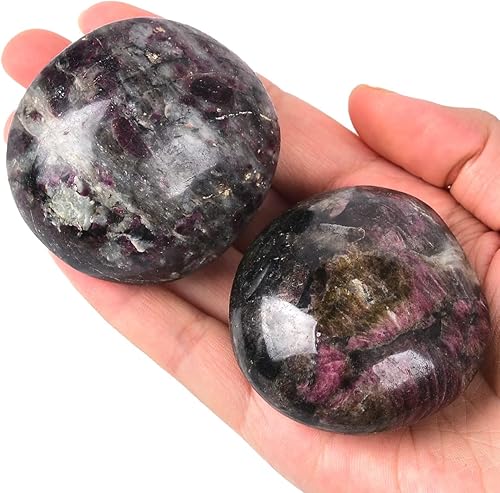 Miniatura 8 de JIC Gem 5 piedras de palma de amazonita de forma irregular pulidas, cristales curativos, piedras de guijarros de bolsillo, piedra de preocupación